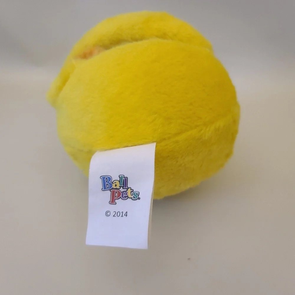 Ball Pet Yellow Dog Transforming Plush Stuffed Animal Toy 2014